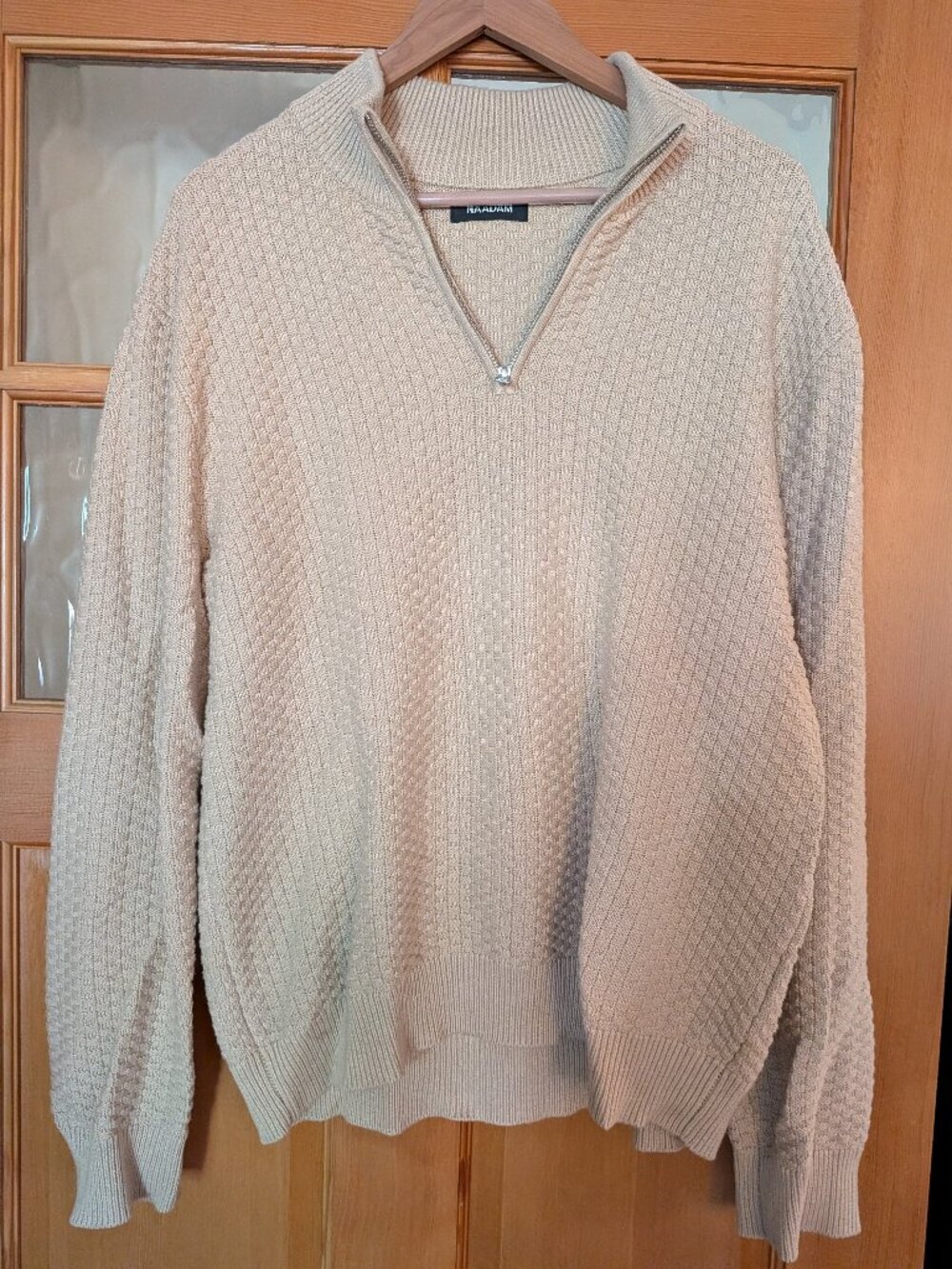 Naadam Men's Half-Zip Sweater — Size Medium